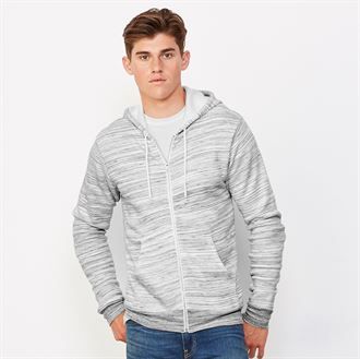 Unisex polycotton fleece full zip hoodie