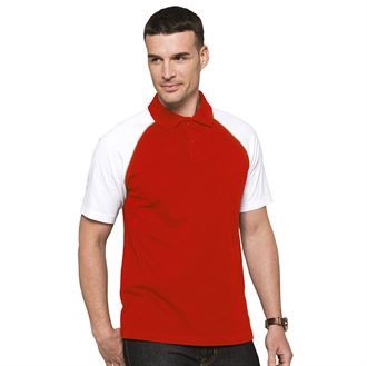 Polo base ball contrast polo shirt