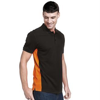 Flags short sleeve bi-colour polo shirt