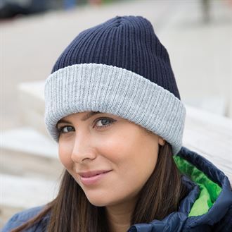 Double-layer knitted hat