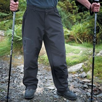 Tech performance softshell trousers
