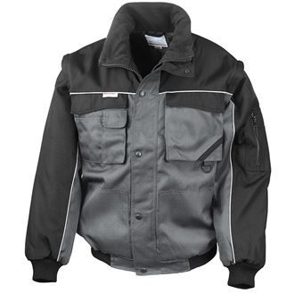 Work-Guard zip sleeve heavy-duty pilot jacket