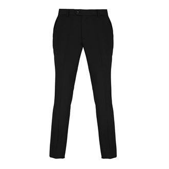 Slim fit polyester trousers