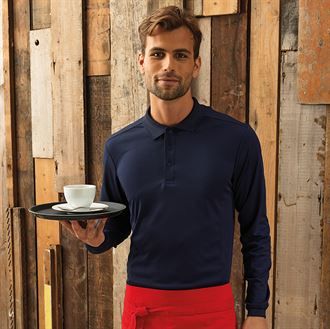 Long sleeve Coolchecker® piqué polo