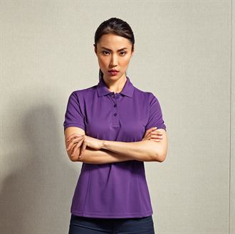 Women's Coolchecker plus piqué polo with CoolPlus®