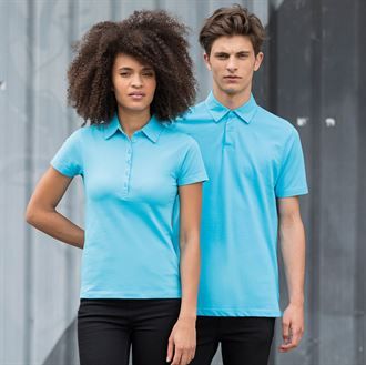 Short sleeve stretch polo