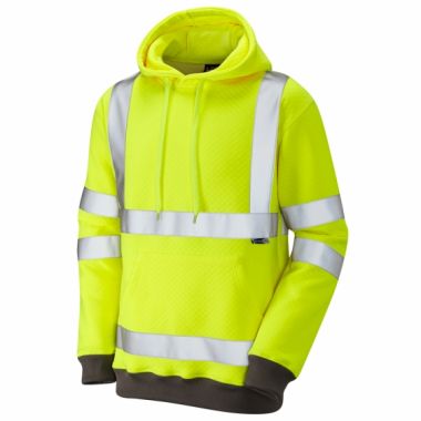 Goodleigh ISO 20471 Class 3 Hooded Sweatshirt Yellow