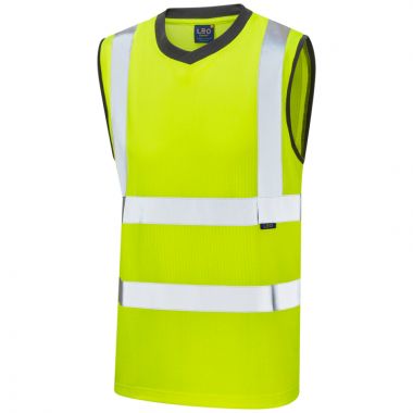 Ashford ISO 20471 Class 2 Comfort EcoViz®PB Sleeveless T-Shirt Yellow