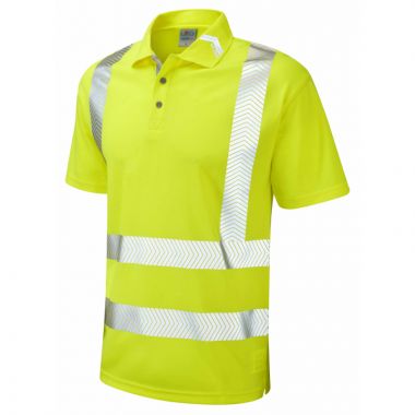 Broadsands ISO 20471 Class 2 Coolviz Ultra Polo Shirt Yellow