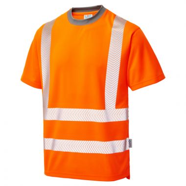 Larkstone ISO 20471 Class 2 Coolviz Plus T-Shirt Orange