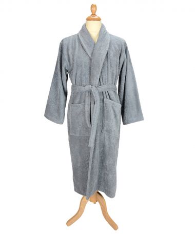 ARTG Bath robe with shawl collar