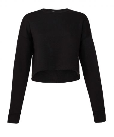 Women's cropped crew fleece