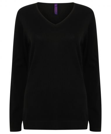 Women's 12 gauge v-neck jumper