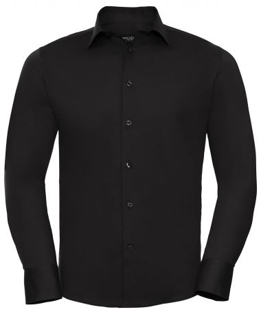 Long sleeve easycare fitted shirt