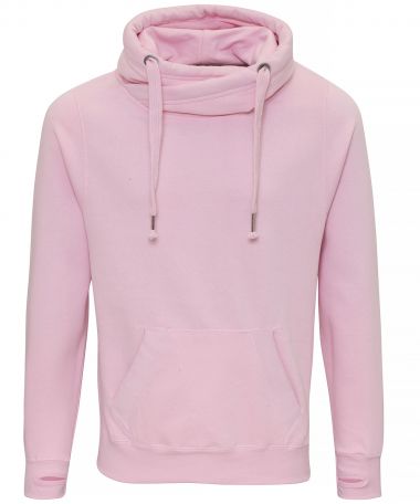 Cross neck hoodie