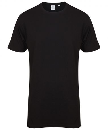 Longline t-shirt with dipped hem