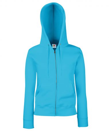 Premium 70/30 lady-fit hooded sweatshirt jacket