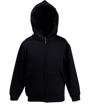 Premium 70/30 kids hooded sweatshirt jacket