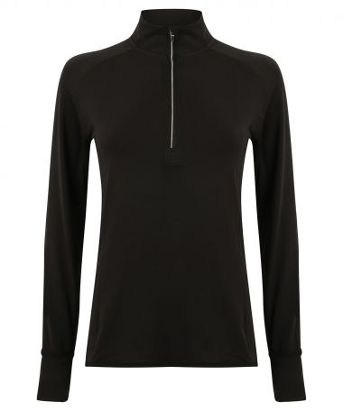 Women's long sleeve ¼ zip top