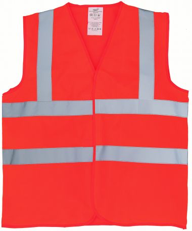 Flame-retardant  hi-vis sleeveless  waistcoat (HVW100FR)