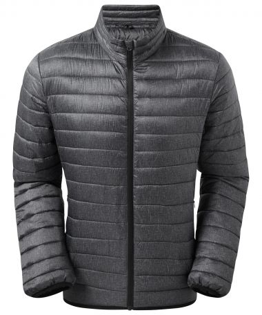 Melange padded jacket