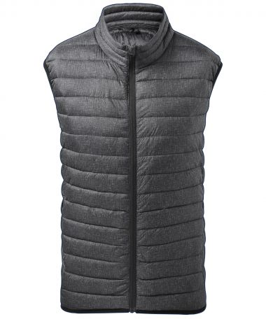 Melange padded gilet