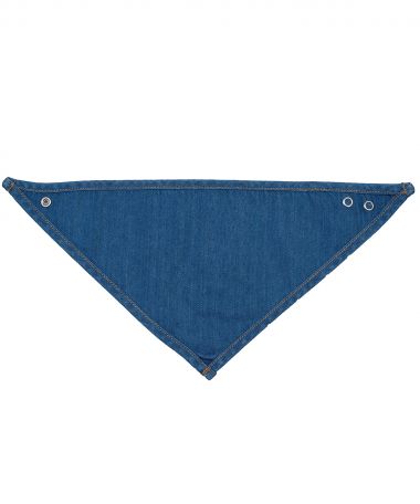 Baby Rocks denim bandana bib