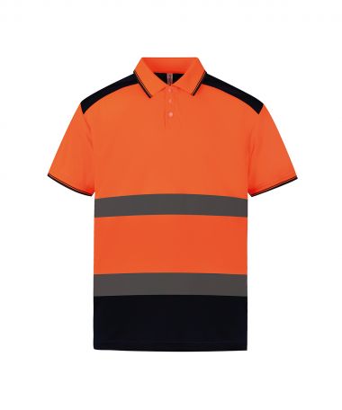 Hi-vis two-tone polo shirt (HVJ220)