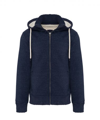 Vintage sherpa-lined fleece jacket