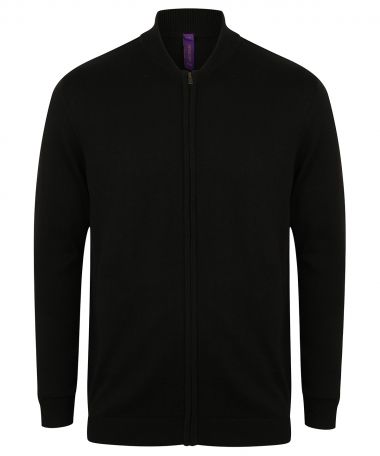 Unisex knitted bomber jacket