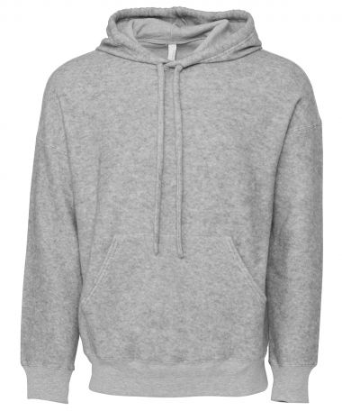 Unisex sueded fleece pullover hoodie