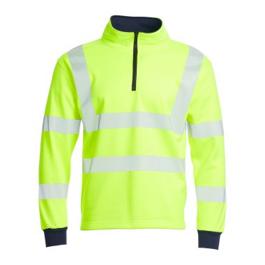 Blackrock Hi Vis 1/4 Zip Sweatshirt Yellow