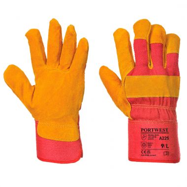 Fleece Lined Rigger Glove - Red - XL