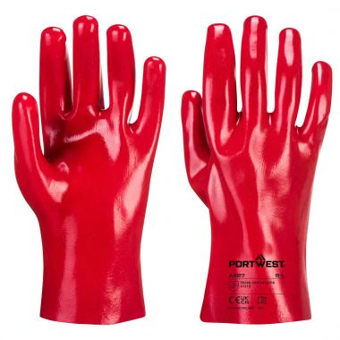 Grip 12 PVC Gauntlet 27cm - Red - XL