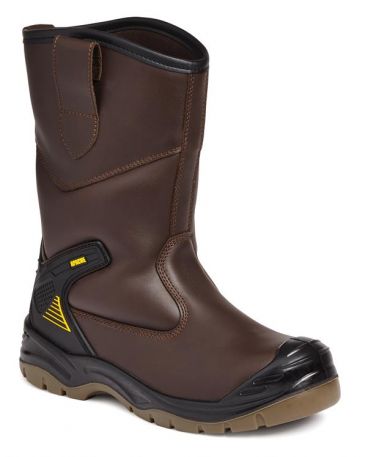 Water Resistant Ankle Pads & Mid-Sole Safety Rigger Boot