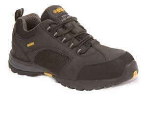 Apache AP318SM Black leather/mesh safety trainer