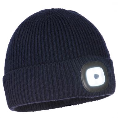 Workman's LED Beanie - Navy -