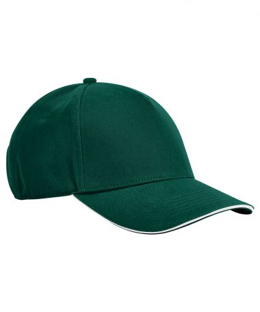 EarthAware classic organic cotton 5-panel cap  sandwich peak