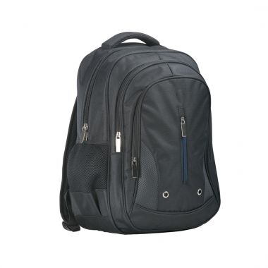 Triple Pocket Backpack - Black -