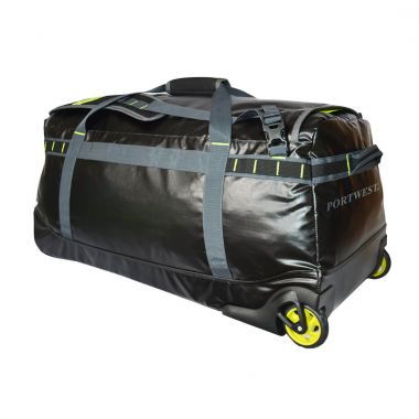 PW3 100L Water-resistant Duffle Trolley Bag - Black -