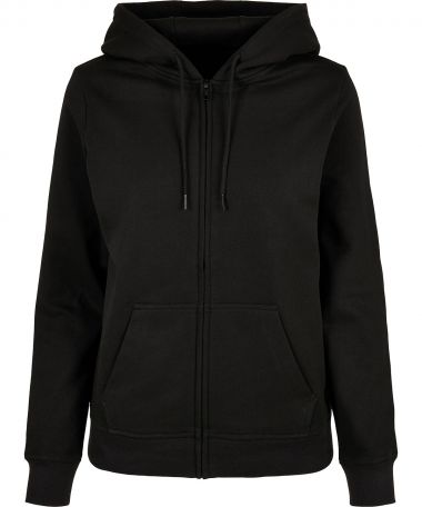 Womens basic zip hoodie