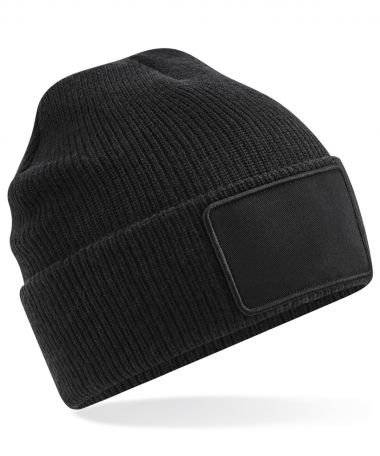Removable patch Thinsulate beanie