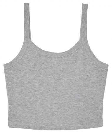 Womens micro rib spaghetti strap tank