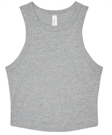 Womens micro rib racer tank