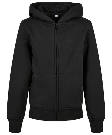 Organic kids basic zip hoodie