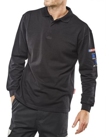 ARC FLASH POLO SHIRT NAVY BLUE