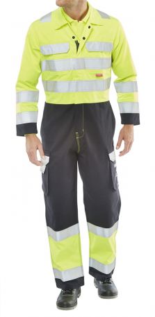 HIVIS YELLOW COVERALL 