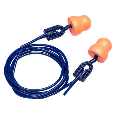 Easy Fit PU Ear Plugs Corded (200 Pairs) - Orange -