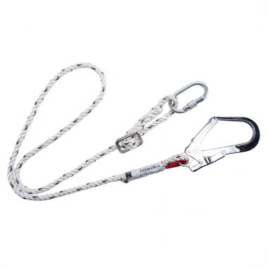 Adjustable 2m Restraint Lanyard   - White -