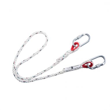 Single Rope 1.5m Restraint Lanyard - White -